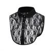 Fashion White Fake Collar Women Detachable Collars Black Woman False Collar Lace Removable Half Shirts Tie Top Collars Decor