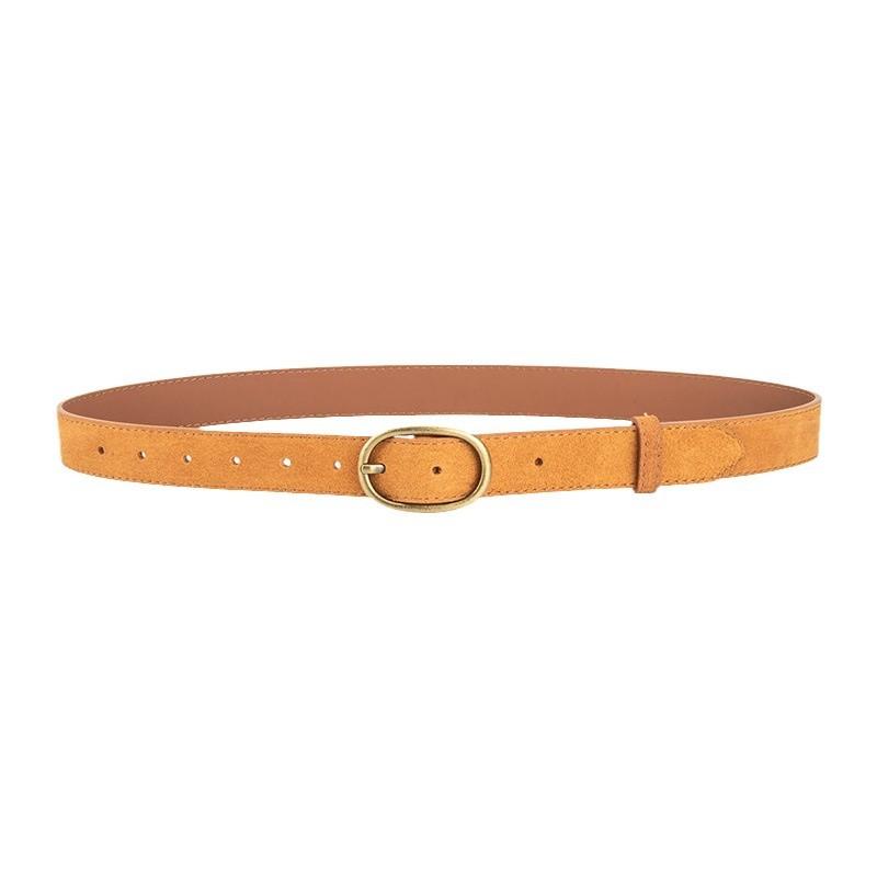 New Retro Women's Belt Fashionable and Trendy Korean Style Matte with Jeans Decorative Leather Belt for Women