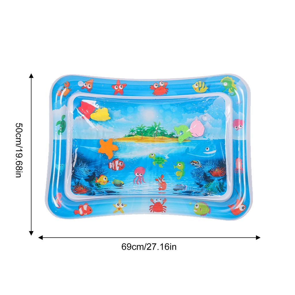 Сенсорный игровой коврик для воды, утолщенный надувной коврик для воды для кошек и собак, коврик с датчиком воды, сенсорный игровой коврик с рыбой, морским океаном