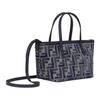 Fendi Roll Adjustable Detachable Shoulder Strap FF Pattern Crossbody Bag Mini Women handbags Blue 8BS096ASU1F1PQK