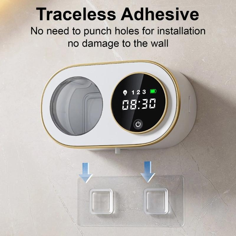 Automatic Soap Dispenser Touchless Foaming Hand Cleaner Wall Mount Rechargeable Device Perfect for Bathroom and Kitchen