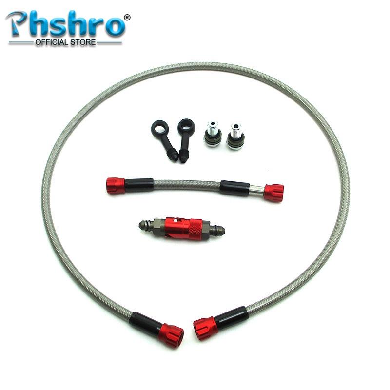 Phshro Front Brake Hose Line Quick Release Adapter Kit For Pit Dirt Bike Motard