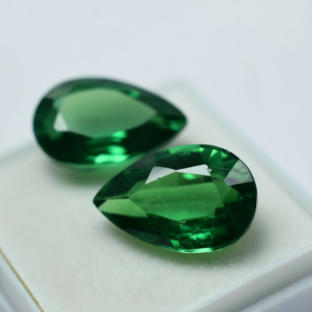 16.72 Ct Natural TSAVORITE GARNET Green Pear Shape Loose Gemstone