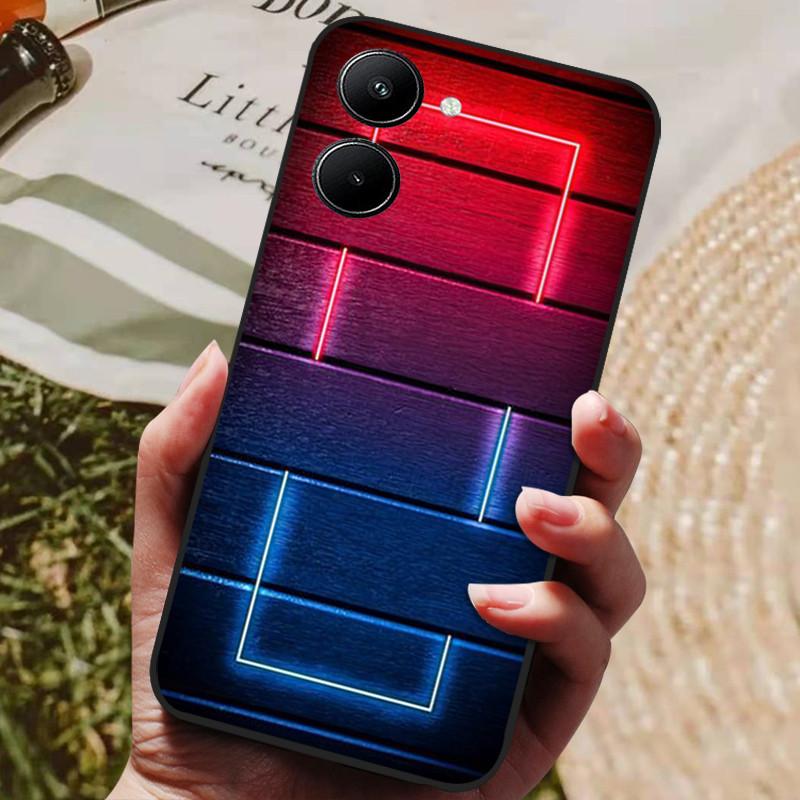 Чехол для Realme 10 4G Черный Мягкий Силиконовый Ударопрочный Чехол для Телефона Realme 10 2022 Чехлы для Телефона Realme10 C33 C 33 4G Защитные Fundas