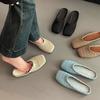 Fashion Retro Woven Design Casual Flat Half Slippers for Women 2025 Summer Hollow Breathable Comfortable Sandals Fashion Beach Draggers