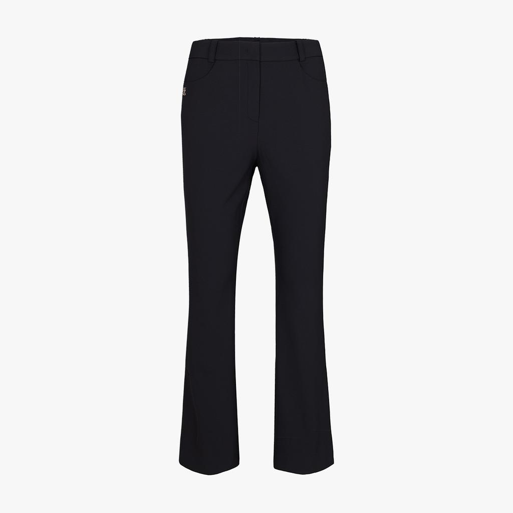 FAIRLIAR GOLF Lace Slit Bootcut Pants (Black)