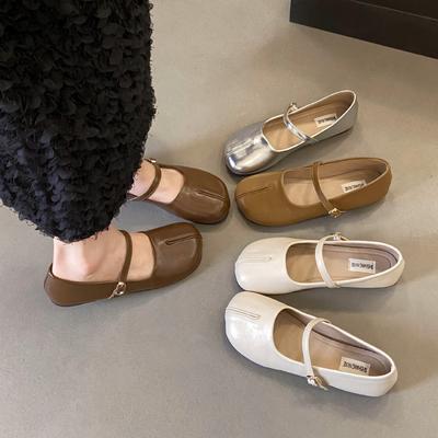 Французские ретро-туфли Мэри Джейн женские летние универсальные туфли на плоской подошве с юбкой на мягкой подошве 2025 года