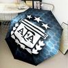 1PC Argentina Football club Printed Umbrella Folding umbrella, automatic umbrella 8-Frame for Travel, camping Fan gifts Christmas Gifts