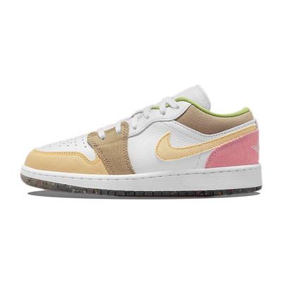 Детские кроссовки Air 1 Low SE GS Pastel Grind White Vivid-Green DJ0341-100
