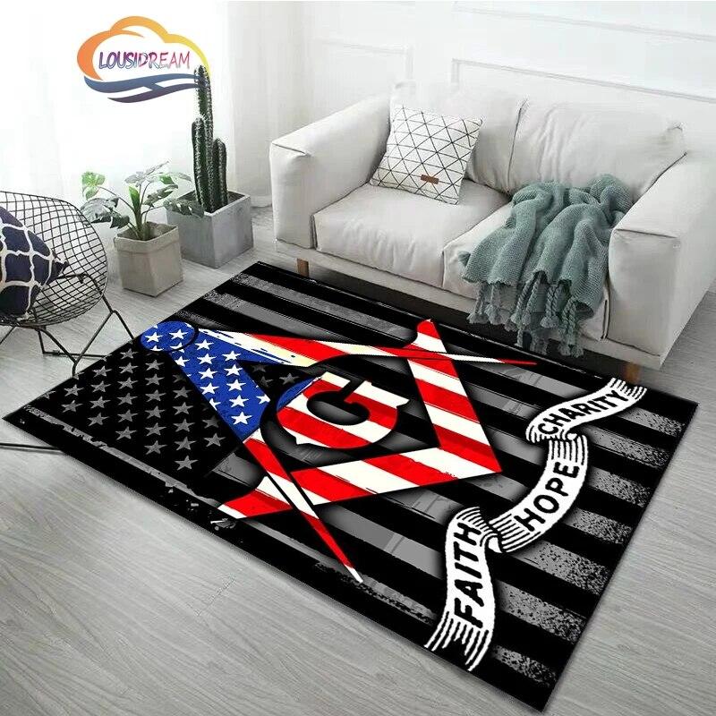 Новейший модный ковер, масонский коврик, масонский мягкий коврик, коврики для спальни, масонской гостиной, двери, напольные коврики для прихожей, коврик для йоги