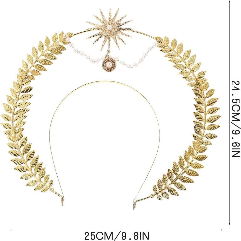 Gold Baroque Crown Star Tiara Headdress Fashion Glory Headband  Character Dress Up
