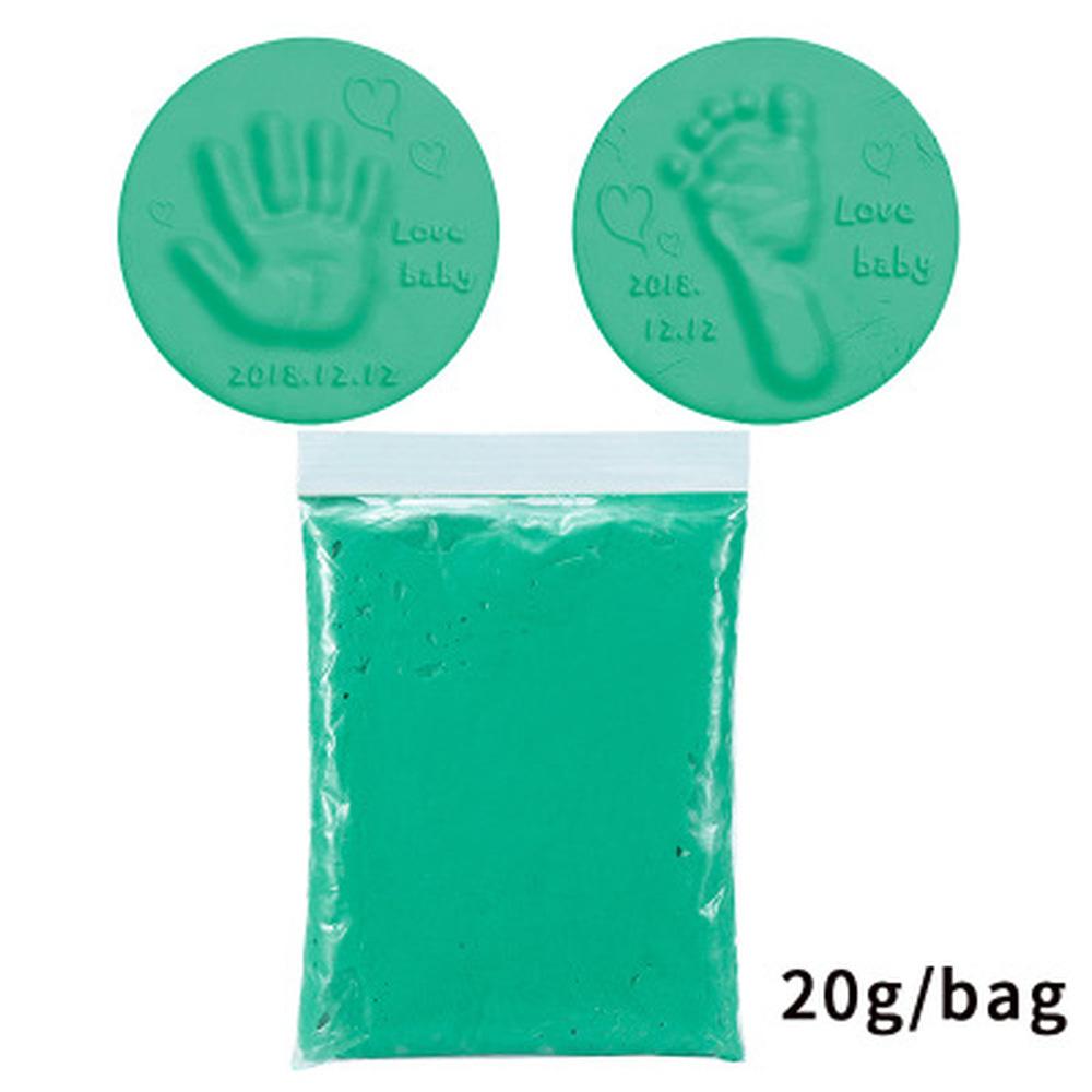 20g/pack Bag Clay Baby Hand Foot Inkpad Ultra Stereo Care Air Drying Soft Clay Handprint Imprint Kit Casting Toys