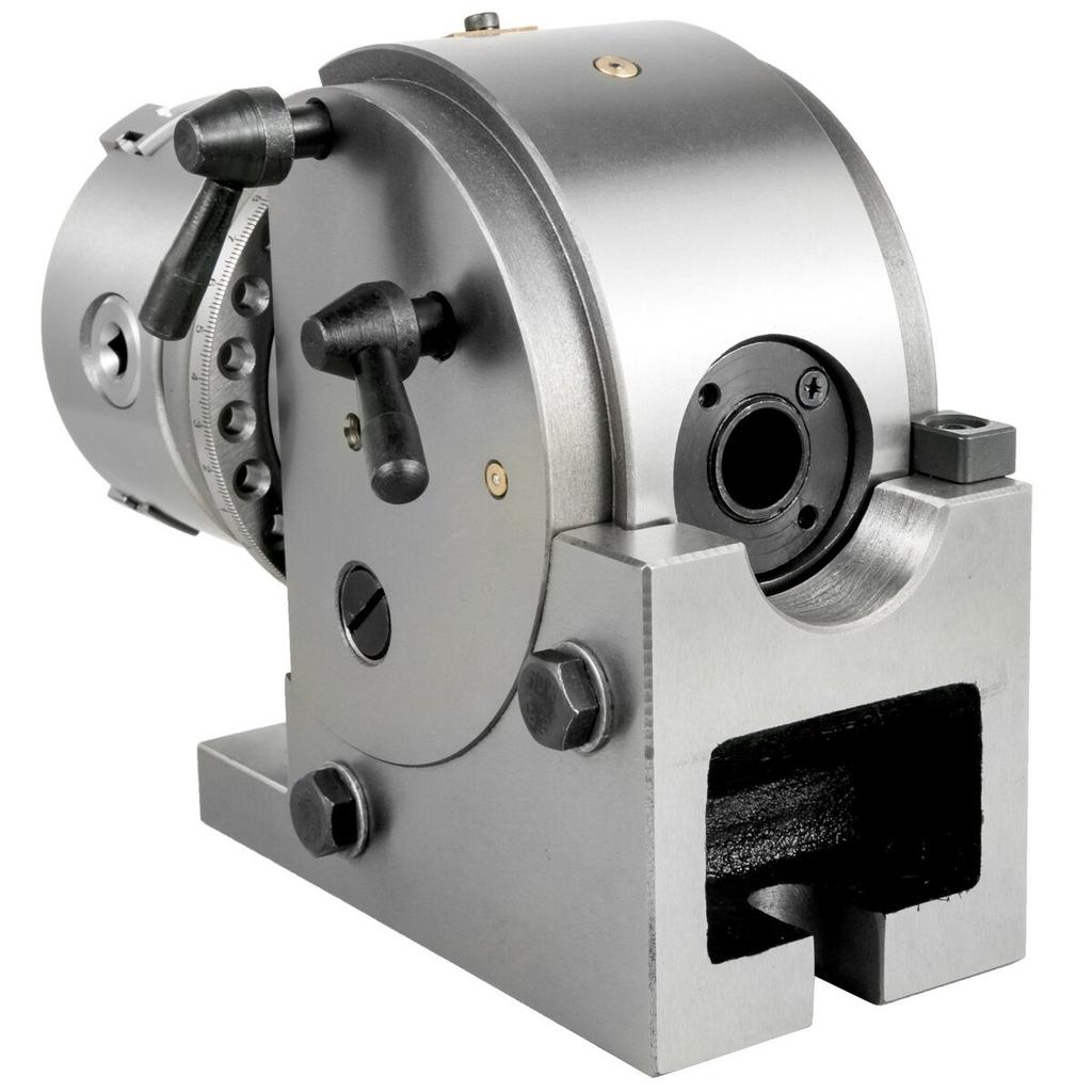 Dividing Head 4 Inch Indexing Head Milling 100MM Semi-Universal Dividing Head 4 Inch 3 jaw Chuck Dividing Head Set with Index Plates and Tailstock for