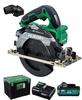 HiKOKI 36V Cordless Circular Saw C3606DB with 165mm Saw 4 System and Black Shachi Tip Saw (XPSZ) Blade, Charger, Cases,