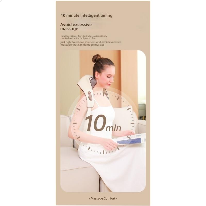 Cervical massager, waist and neck dual-use trapezius muscle electric heating imitation hand kneading shawl