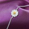 Lady Girls Bracelet Sterling Silver Fresh Little Daisy Sunflower Anklet Accessories