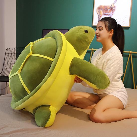 Yousheng Turtle Doll Soft Pillow Various Sizes Healing Turtle Shape Plush Toy Bed Back Cushion Desktop Ornament