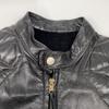 VINTAGE Vintage Leather Black TALON Zip Padded Jacket Jacket 36 blackUsed