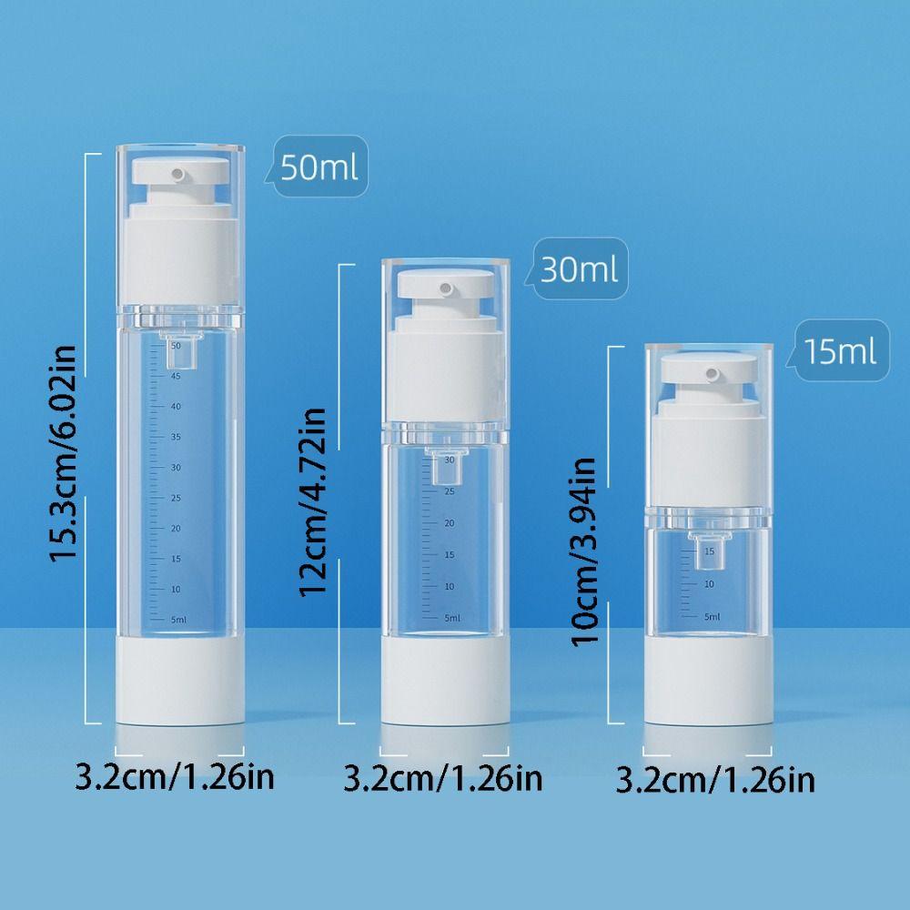 Transparent Vacuum Press Pump Bottles Leak Proof Shampoo Empty Container  Conditioner