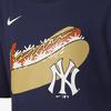 Nike X Футболка Коллаборация MLB New York Yankees Удобная Мягкая Приятная к коже Модная С коротким рукавом Детские топы Темно-синий DX5241-410
