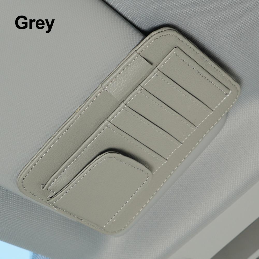 Car Sun Visor Organizer Multi-Pocket Pouch Bag Card Glasses Storage Holder Scratch-Resistant Auto Visor Holder For Car Interior