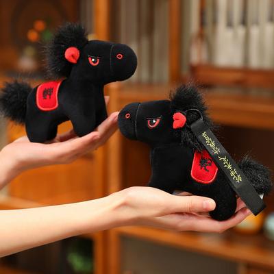 Плюшевая игрушка Yousheng Черная лошадь Зодиакальный год лошади Маскот Счастливое украшение Мягкая набивная кукла Домашний декор Украшение для автомобиля