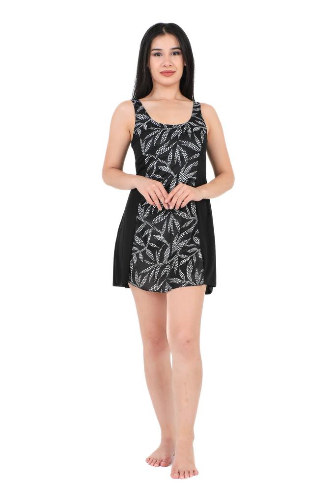 Женский стильный купальник большого размера Плюс размер Шорты с рисунком Гибкое платье Купальник