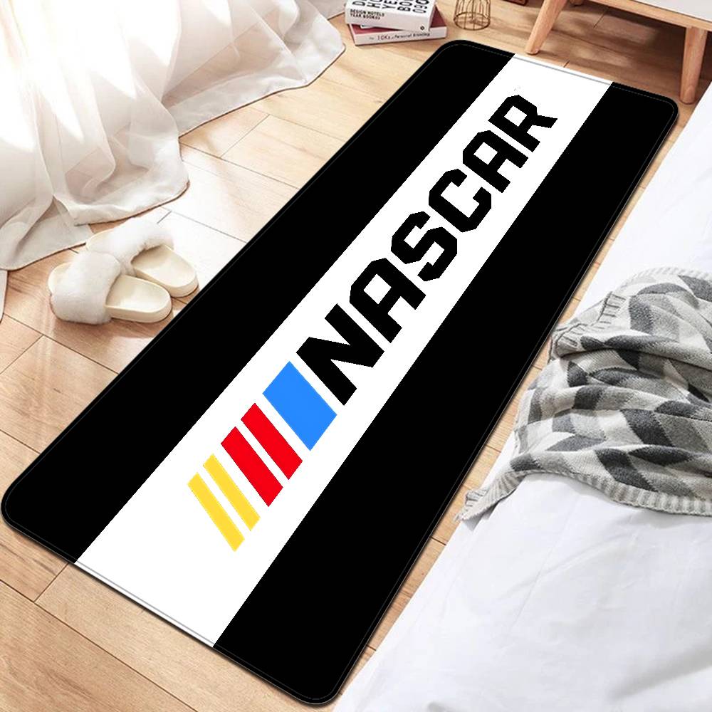N-NASCARS Racing Car Bathroom Mat INS Style Soft Bedroom Floor House Laundry Room Mat Anti-skid Welcome Doormat