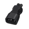 Адаптер питания IEC 320 C14 - C7 Разъем IEC C7 - C14 3-контактный C14 Male - C7 Female Преобразователь питания Разъем