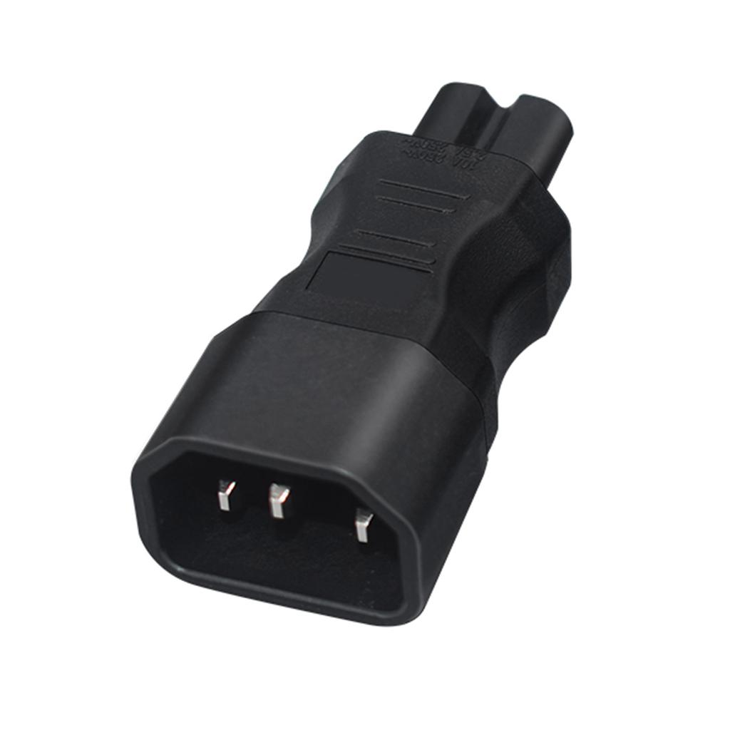 Адаптер питания IEC 320 C14 - C7 Разъем IEC C7 - C14 3-контактный C14 Male - C7 Female Преобразователь питания Разъем