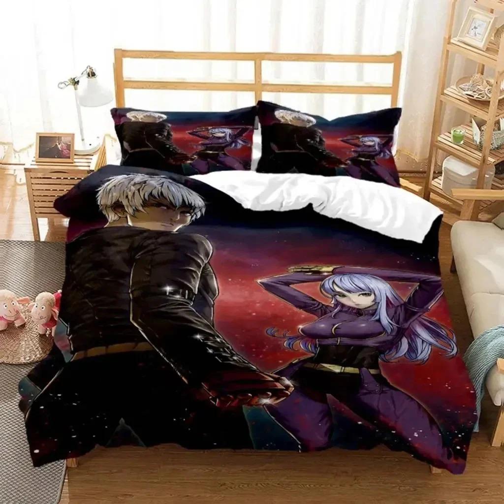 Anime King of Fighters KOF Bedding Set Boys Girls Twin Queen Size Duvet Cover Pillowcase Bed Kids Adult Home Textileextile