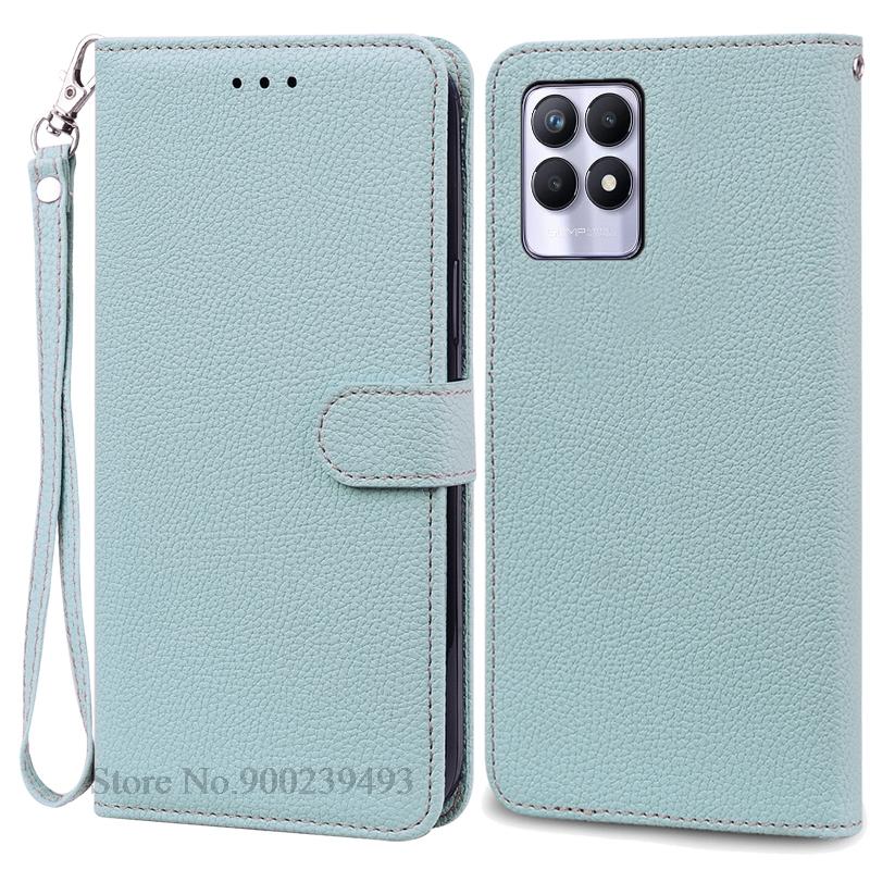 Case For Realme 8i Case Soft Silicone Wallet Flip Leather Case For Realme 8i Phone Case Realme 8 I Cover Coque Fundas