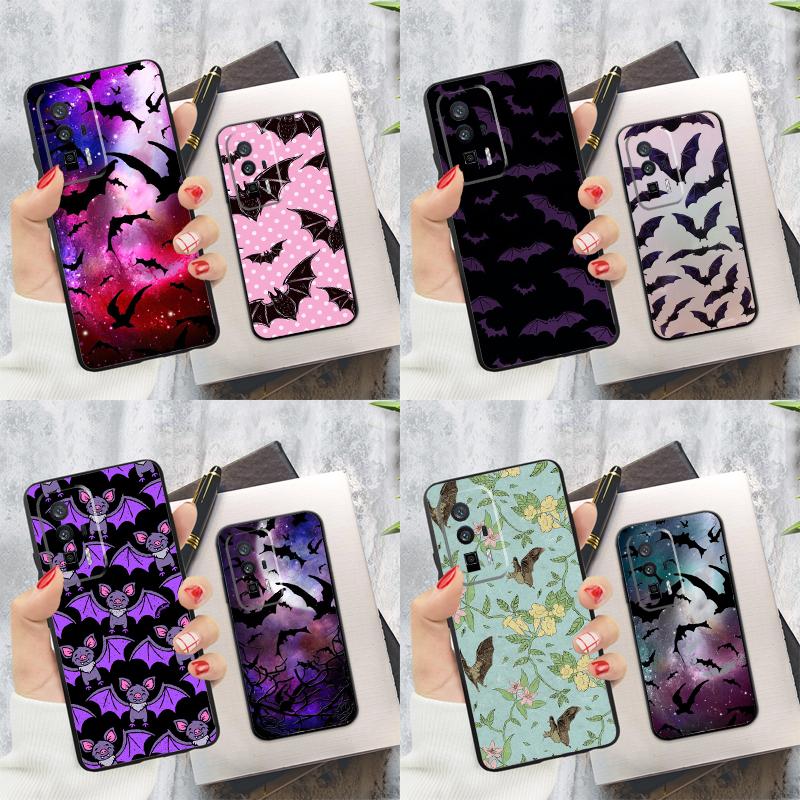 Vampire Bats Full Moon Halloween Case For Xiaomi 14T Pro 13T 12T 11T 13 14 Ultra POCO F6 Pro M6 M5s F3 F5 X3 X5 X6 Pro Cover