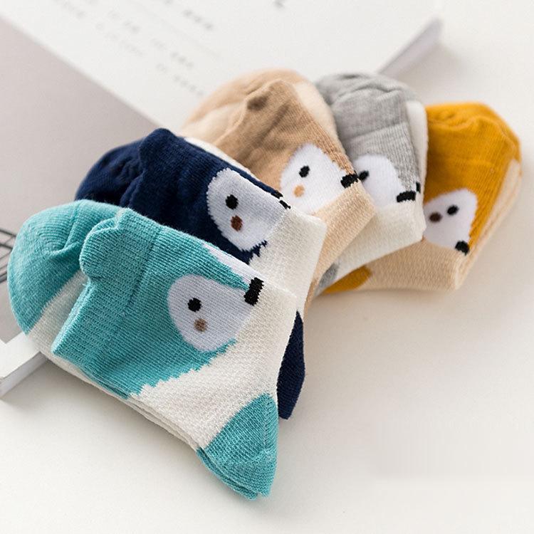 5 Pair/lot Cotton Baby Socks Printing Mustache Girls Boys Children Socks Spring Autumn Infant Toddler Kids Socks For 1-3 Year