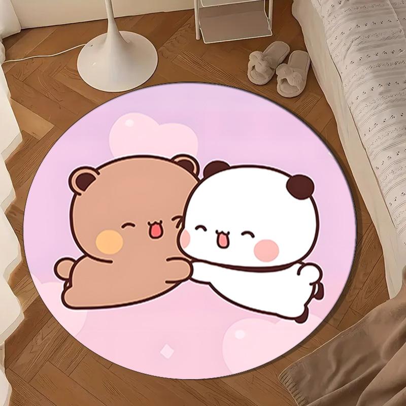 Bobo Dudu Dreams Moon Night Round Rug for Livingroom,Bedroom, Palyroom, Chair Rug, Area rug, Circle Carpet, Large Size Fan Christmas gift
