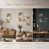 7.9in Metal Wall Art Decor Gold Color Living Room Wall Decor Silhouette Wall Art  for Home Decor