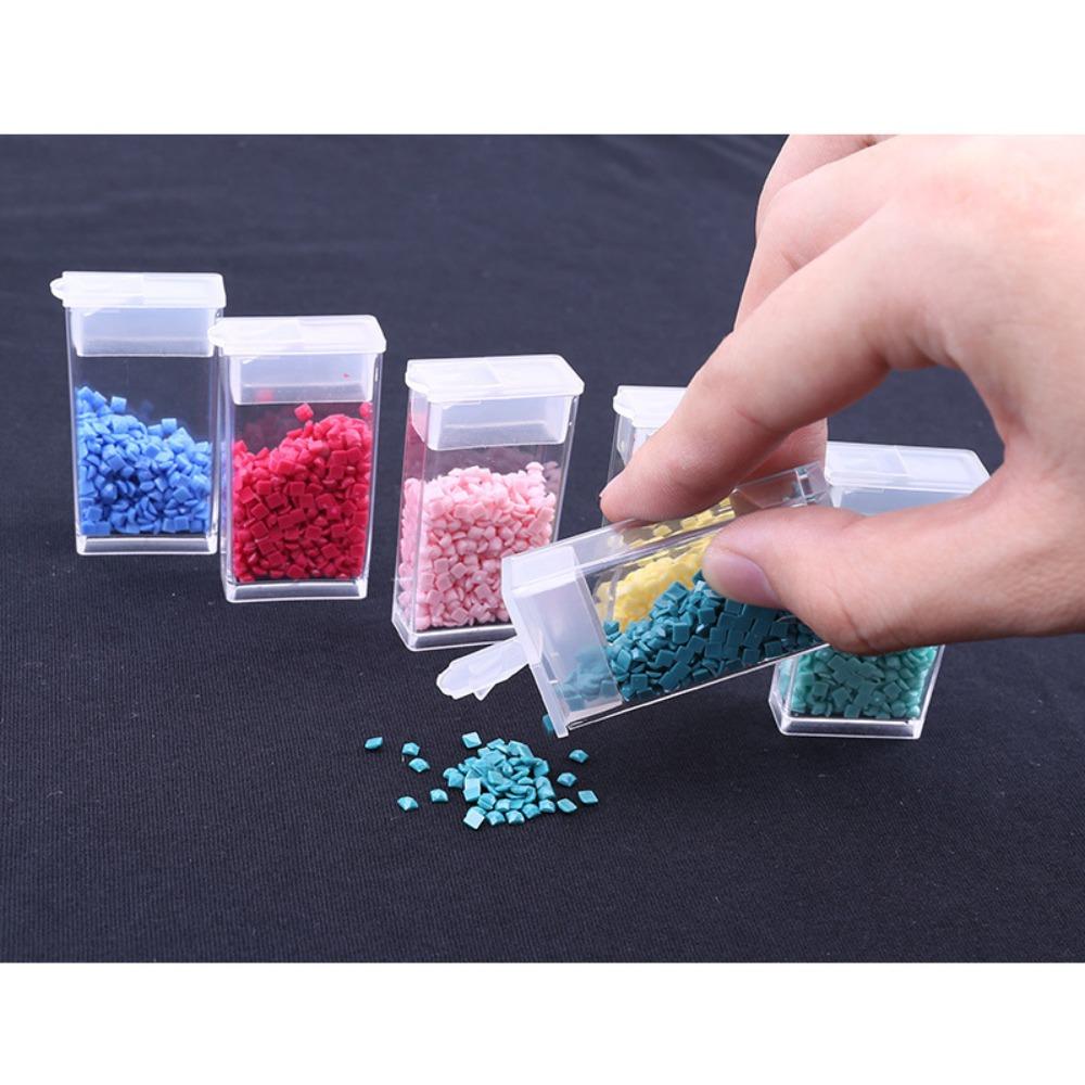 Прозрачный ящик для хранения сверл для ювелирных изделий Утолщенные контейнеры для страз и бусин Аксессуары для рукоделия
