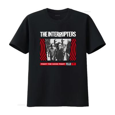 Футболка женская The Interrupters Band Medium с принтом Fight Good 2019 Tour винтажная стираная эластичная унисекс повседневная с графикой