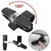 Glasses Holder for Car Sun Visor Sunglasses Clip Card Ticket Holder Eyeglasses Fastener Carbon Fiber Sunglasses Clip Black Silve