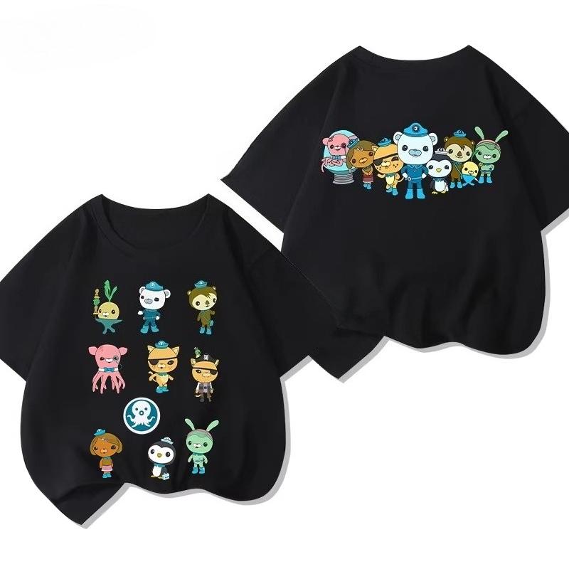 Potdemiel New Summer Style Pure Cotton Childrens TShirts Octonauts Print Unisex Size Comfortable and Breathable