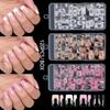 120Pcs False Nail Tips Short French Half Cover Artificial Acrylic Nails Clear