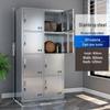 Thickened 304 Stainless Steel Multi-Door Wardrobe and Shoe Cabinet