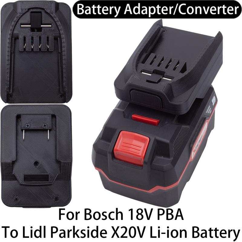 Адаптер батареи для инструмента Bosch 18V PBA Li-ion на батарею Lidl Parkside X20V Li-ion Адаптер-конвертер Аксессуар для электроинструмента