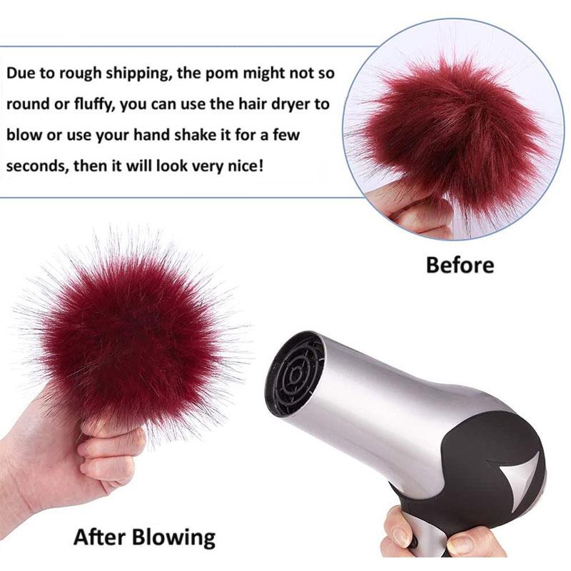 12 шт. 8 см Разноцветные искусственные меховые помпоны для шапки, помпоны из искусственного лисьего меха для обуви, DIY, ручная работа, аксессуары для шапок и одежды