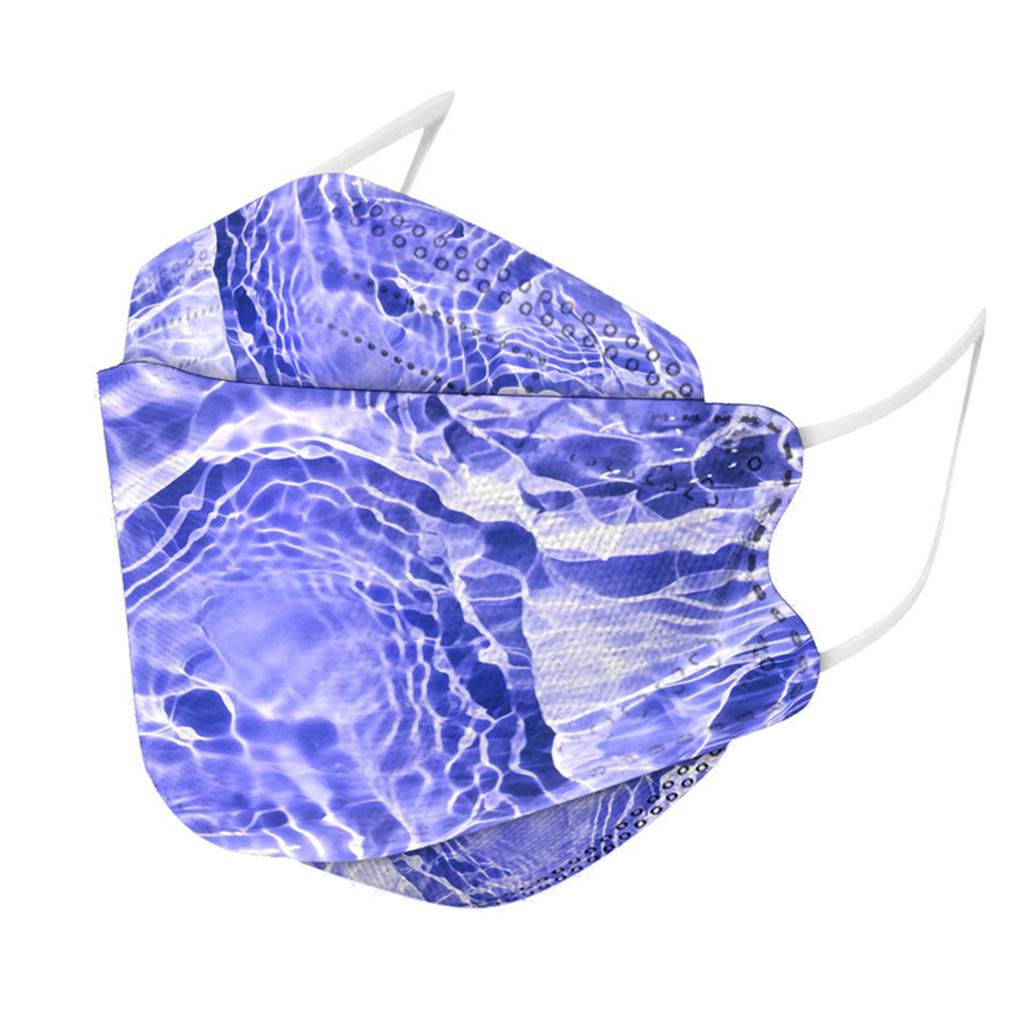 Взрослая одноразовая защитная маска KF-94 с красочным принтом 3D модная маска в виде рыбьего рта