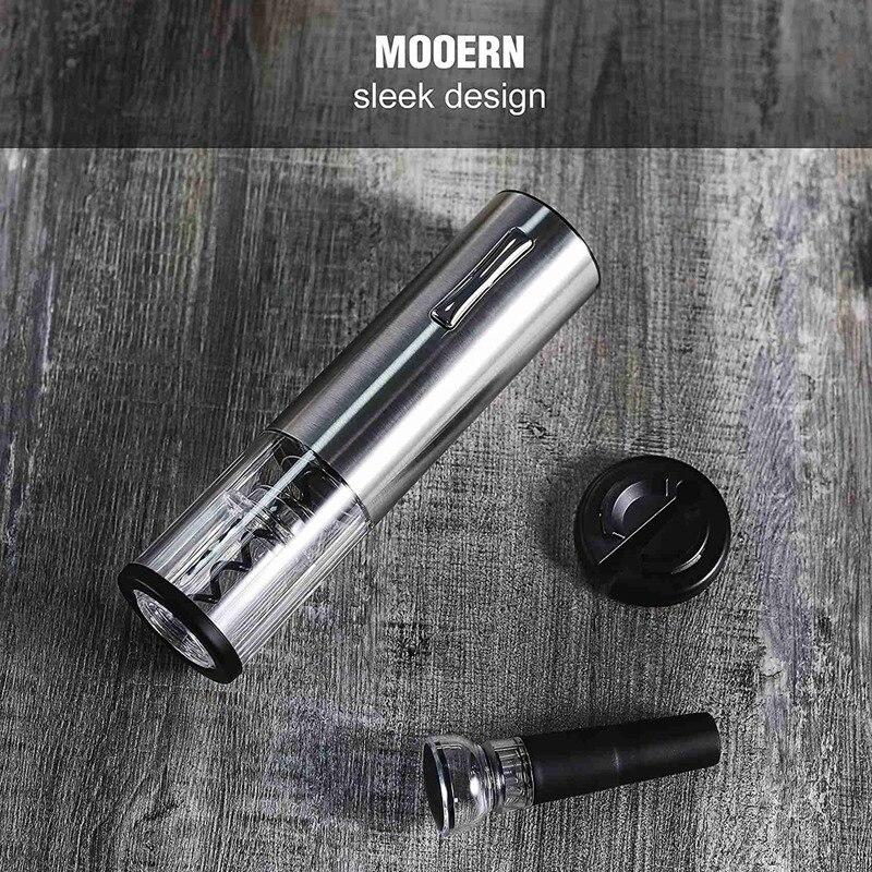 Electric Wine Opener Set Automatic Wine Bottle Set Battery Cork Screw Cork Opener Battery USB Charging Cable For Wine Lover | Openers