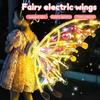 Glowing Shiny Butterfly Electric Wings Back Decoration Lights Fairy Wings  Halloween