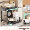 Adjustable Pull-Out Microwave Oven Rack
