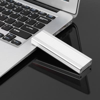 Корпус для мобильного жесткого диска M.2 NVMe/SATA с двумя протоколами USB3.1 Type-C Внешний корпус SSD из алюминия