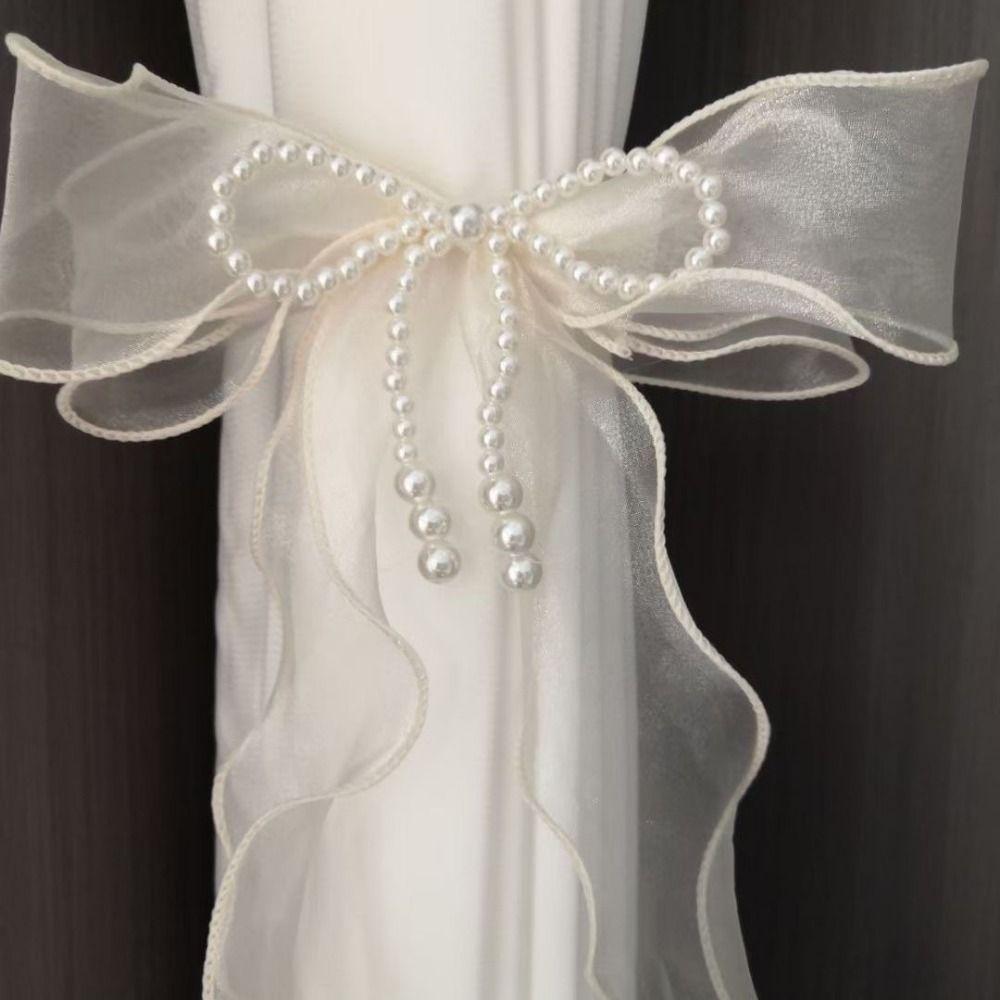 Princess Style Curtain Bow Tiebacks Easy to Use Curtains Binding Rope  Room